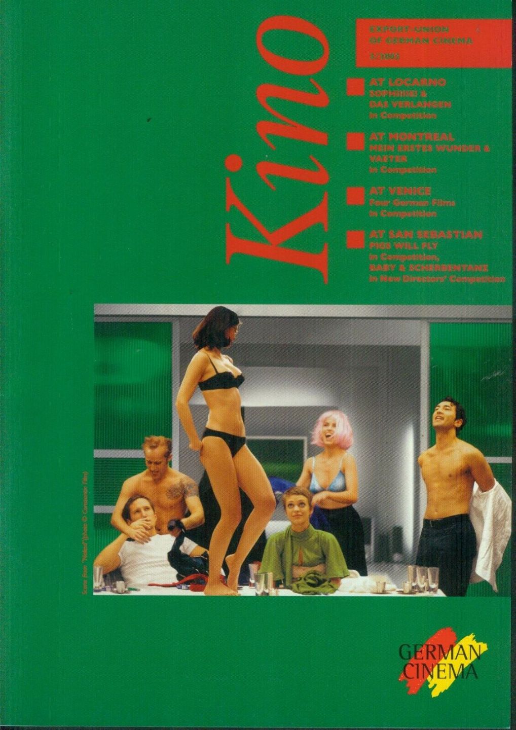 KINO-GERMAN CINEMA magazine side cover Issue 3    2002